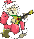 vnon obrzek - Santa s kytarou