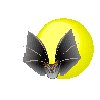 halloweenský obrázek - netopýr