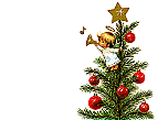 Vánoční stromeček s andělem